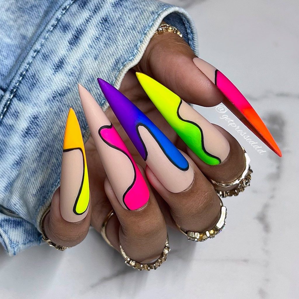 Neon Abstract – Large / Glossy