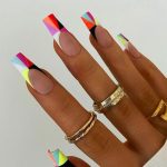 Colourful funky tips