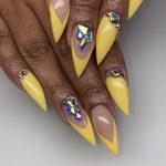 Spring Bling Nail Design