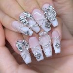 douyin princess nails 👑🤍 #nails #diynails #gelnails #cutenails #nailtutorial #nailart