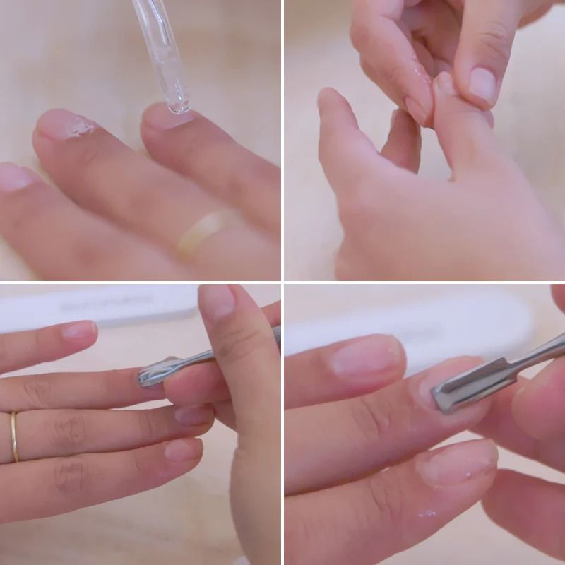 Nail preparation before applying polish