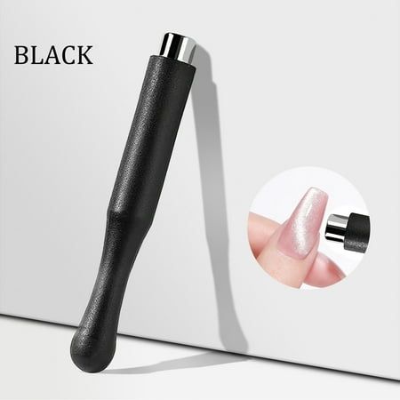 Ppgejgek Nail Art Magnet Stick Nail Magnet Wand Nail Art Tool Nail Art Manicure Tool Magnet for Nails Nail Stamping Polish Valid Nail Magnet Tool Tax Free Weekend, Black