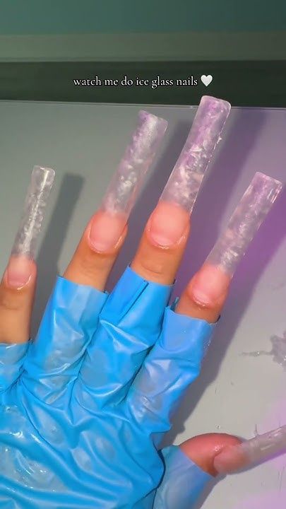 ICE GLASS NAILS 😍💅🏼