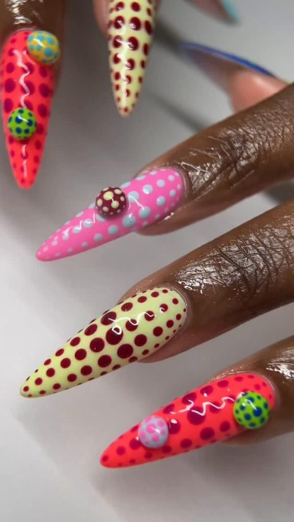 dots on dots on dots 🤩💙 using Jenny Secret No Wipe Top Coat (code GIGI10 t…