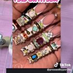 ❤️‍🔥PT 1 of making my signature bangle nails for Cardi ✨