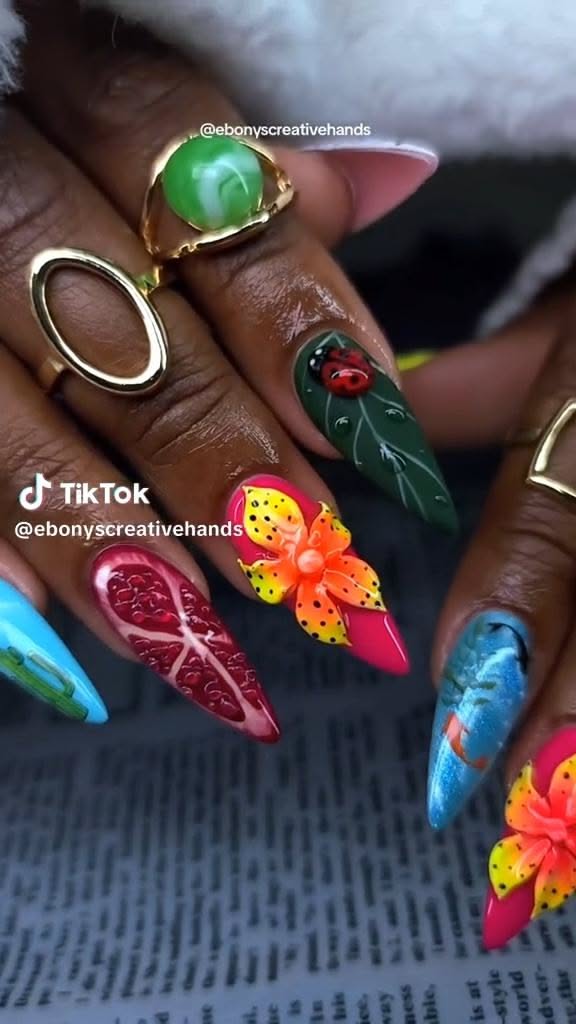 5 hours later…💅🏾🌺🌼