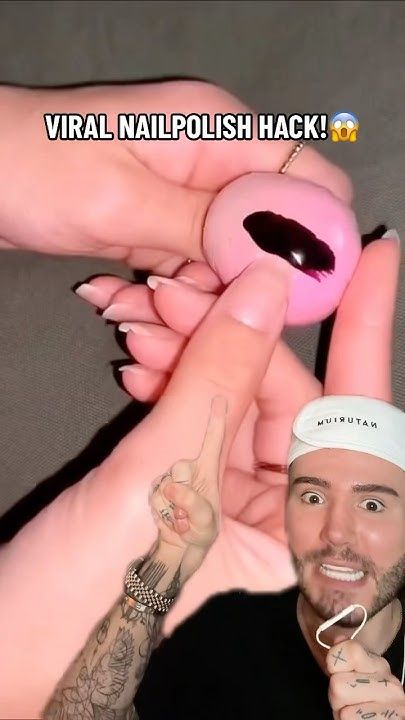 VIRAL NAIL POLISH HACK!😱 #nails #naildesign #nail #nailpolish #nailtutorial #nailartdesigns